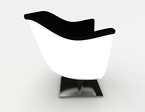 设计本现代个性黑白沙发3d模型下载