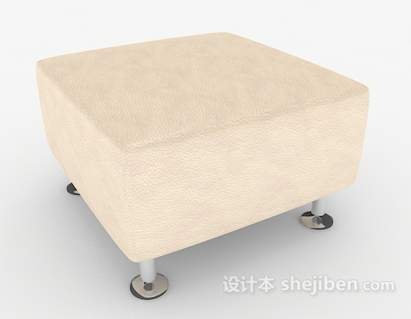 免费简单居家沙发凳3d模型下载