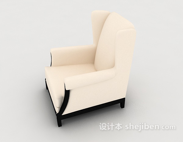 设计本常见家居单人沙发3d模型下载