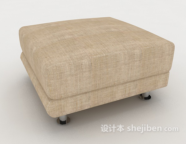 设计本现代简约家居凳3d模型下载