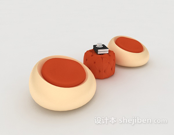 懒人现代简单沙发3d模型下载
