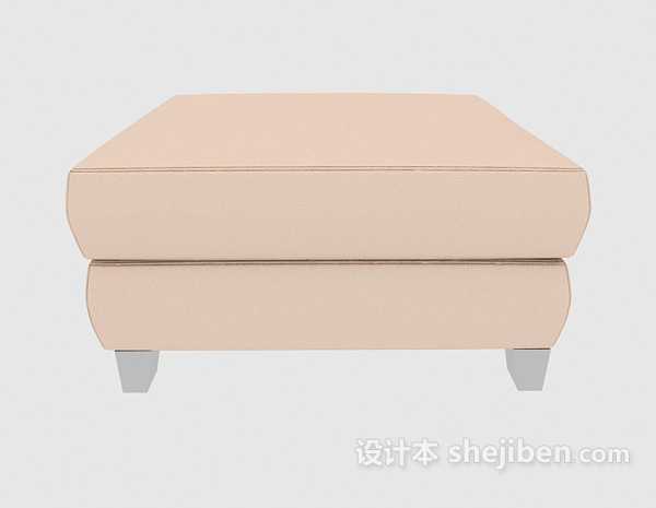 现代风格家居型沙发凳3d模型下载