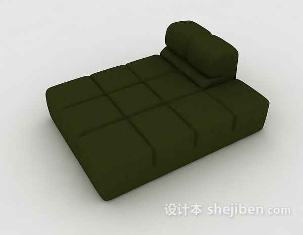 设计本绿色懒人沙发3d模型下载