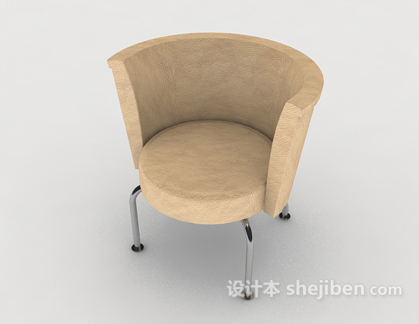 免费现代个性圆休闲椅子3d模型下载
