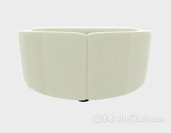 免费简单现代沙发凳3d模型下载