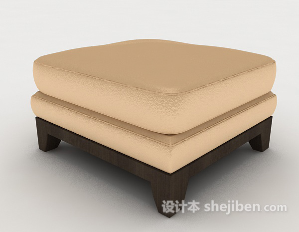 中式风格新中式简单沙发凳3d模型下载