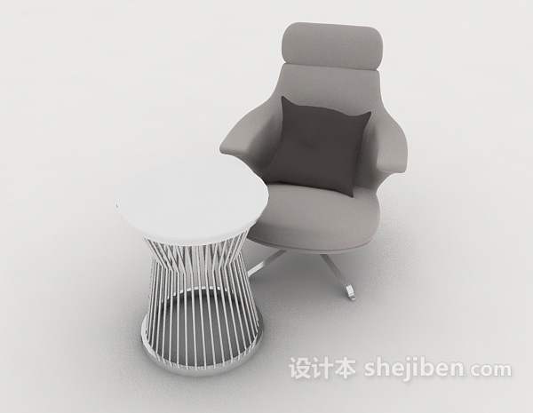 欧式风格欧式简洁沙发桌椅3d模型下载