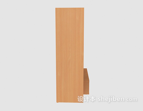 设计本木质简单展示柜3d模型下载