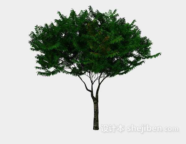 现代风格室外绿色植树3d模型下载