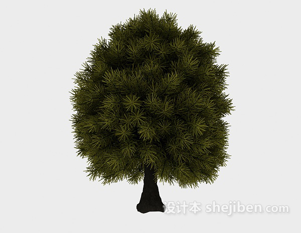 免费茂密大树3d模型下载