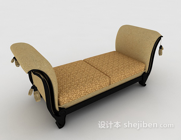 欧式常见居家休闲椅3d模型下载