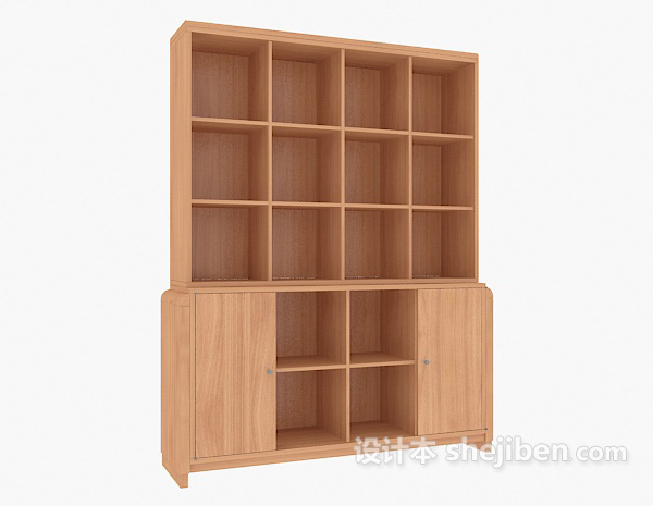 现代风格现代家居书柜、展示柜3d模型下载
