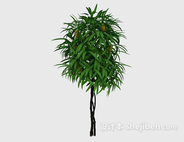 现代风格藤蔓装饰植物3d模型下载