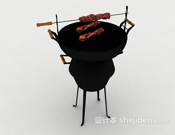 烤肉架3d模型下载