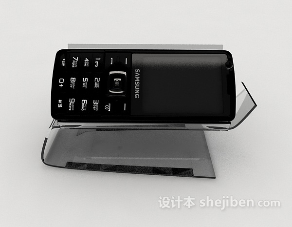 现代风格按键手机3d模型下载
