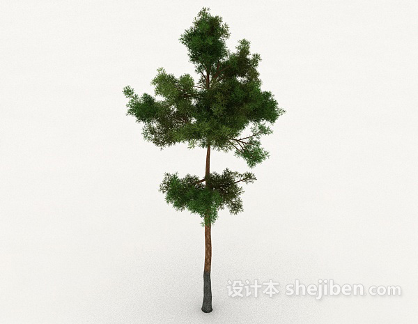 现代风格室外树3d模型下载