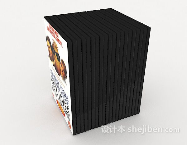 设计本外文书籍3d模型下载