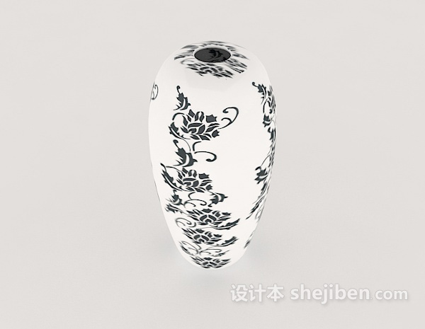 现代陶瓷工艺品3d模型下载
