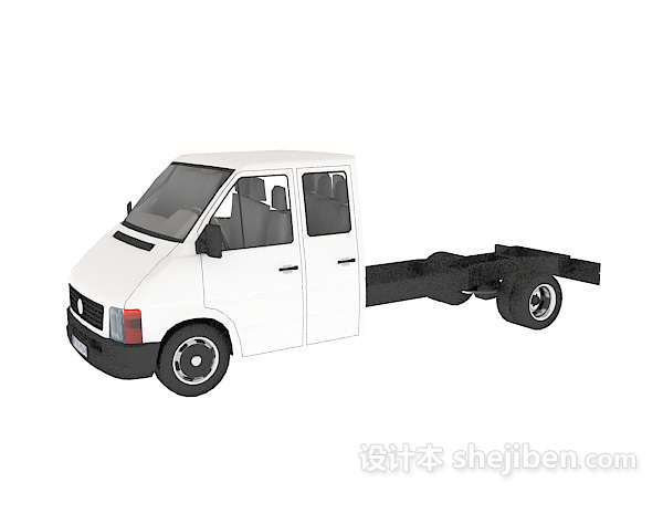 设计本现代拖车3d模型下载