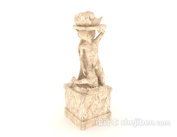 石材雕塑3d模型下载