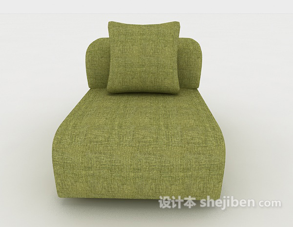 现代风格绿色现代懒人沙发3d模型下载