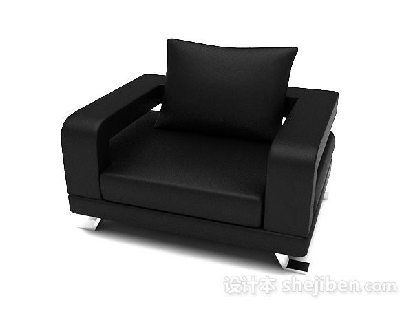 现代风格个性设计单人沙发3d模型下载