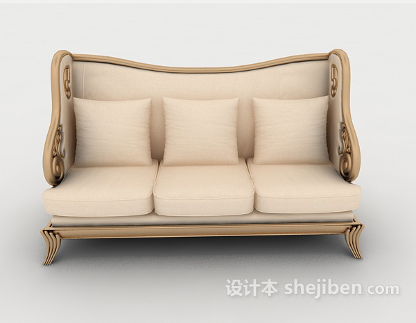 欧式风格高档欧式风格家居沙发3d模型下载