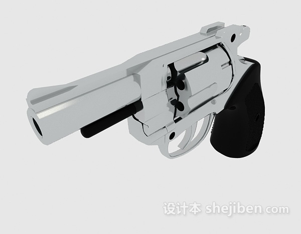 设计本短式手枪3d模型下载