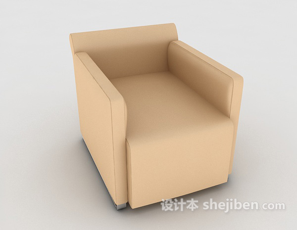 免费时尚简单沙发3d模型下载
