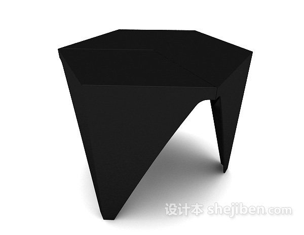 设计本实木简单休闲凳3d模型下载