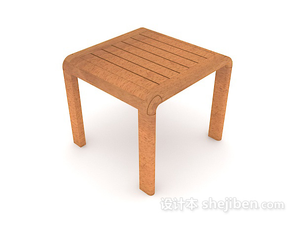 简易家居小板凳3d模型下载