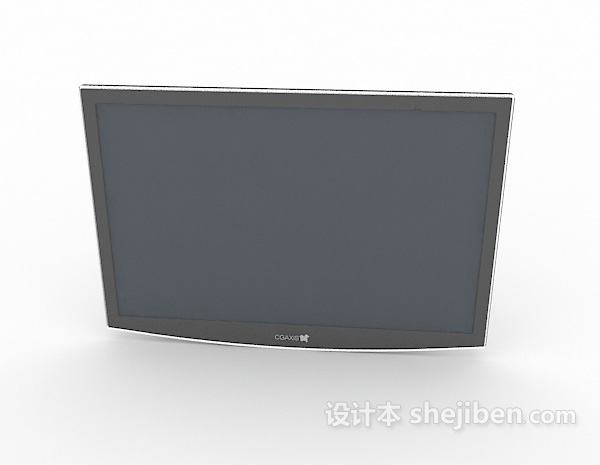 现代风格现代简约电视屏幕3d模型下载