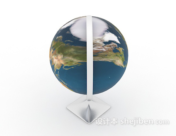 设计本现代地球仪3d模型下载