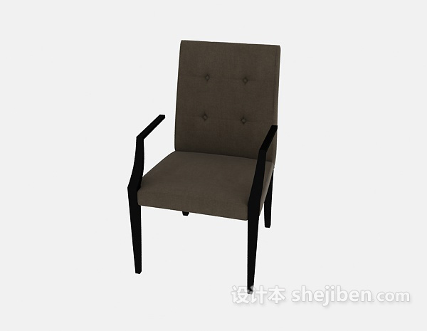 免费简约单人椅3d模型下载