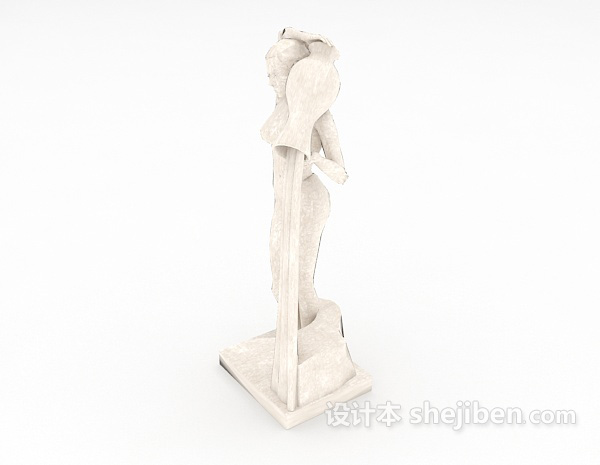 免费简易雕塑品3d模型下载