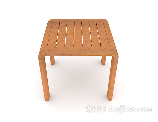 现代风格简易家居小板凳3d模型下载