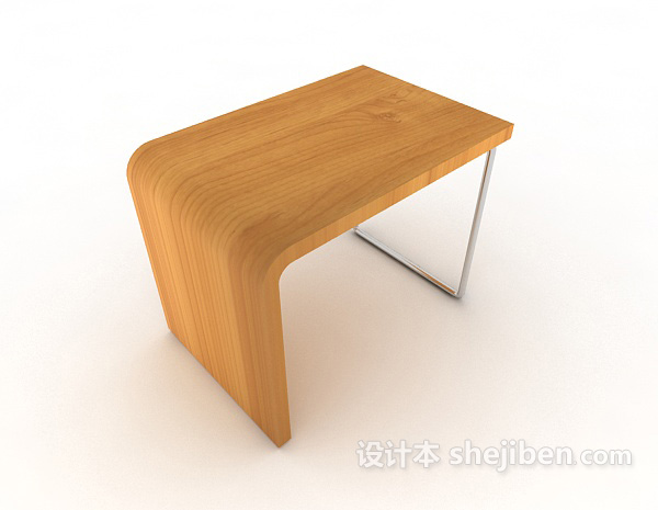 现代实木家居凳3d模型下载