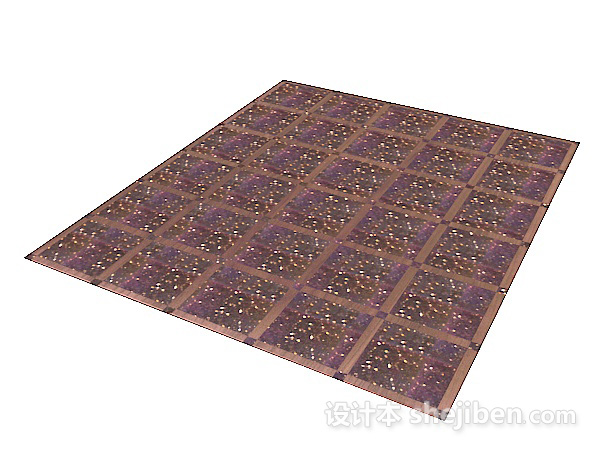 免费紫色地毯3d模型下载