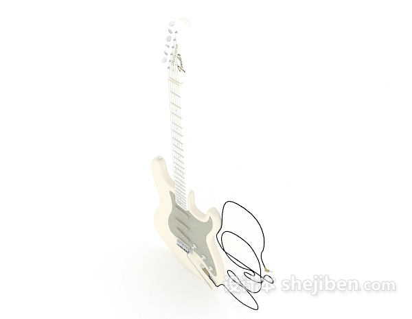 设计本电吉他3d模型下载