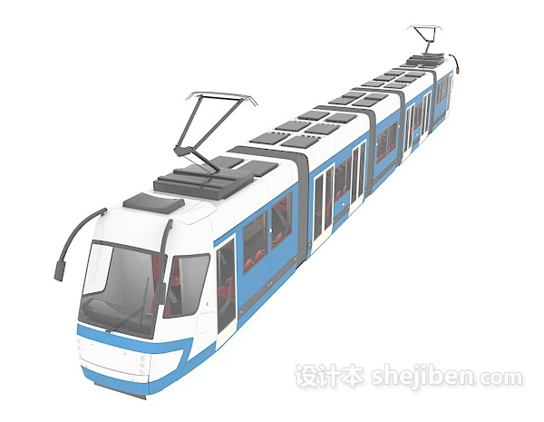 现代风格地铁车厢3d模型下载