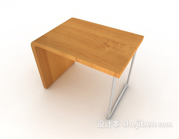 免费现代实木家居凳3d模型下载