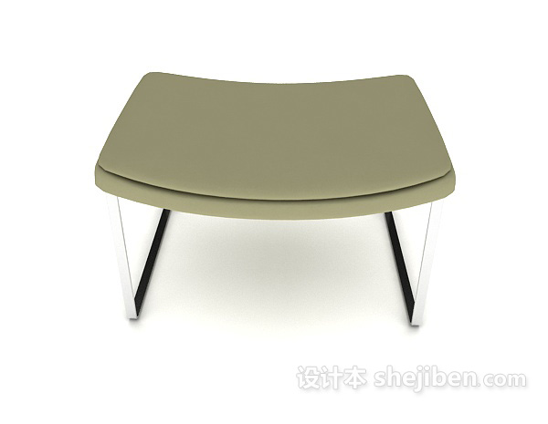 现代风格简单休闲凳3d模型下载