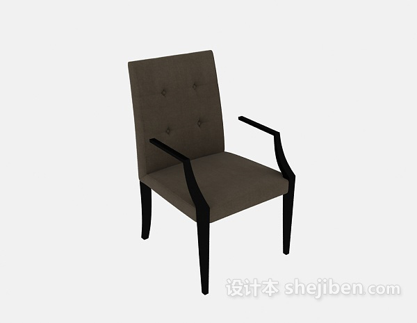 简约单人椅3d模型下载