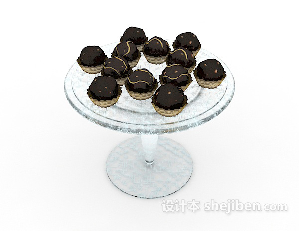 巧克力甜点3d模型下载
