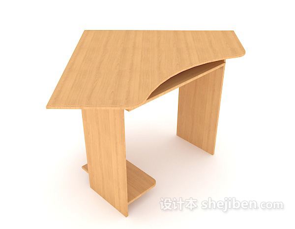 设计本三角书桌3d模型下载