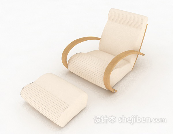 免费单人摇椅沙发3d模型下载
