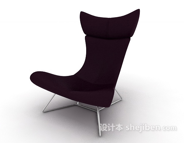 免费U型休闲椅3d模型下载