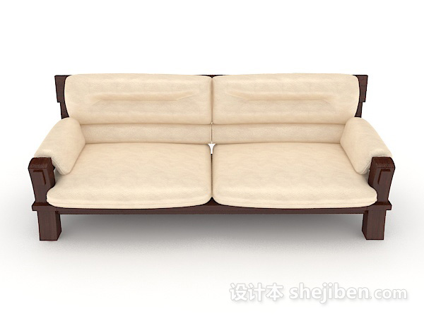 现代风格新中式居家沙发3d模型下载