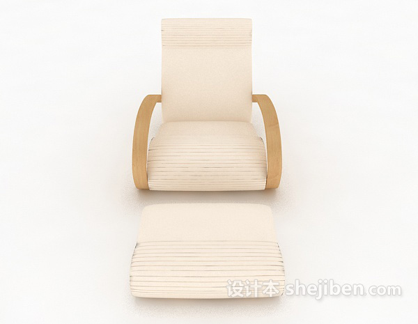 现代风格单人摇椅沙发3d模型下载