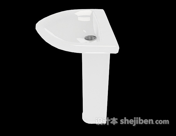 设计本常见简单洗手池3d模型下载